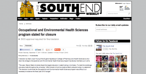 The South End news reporting